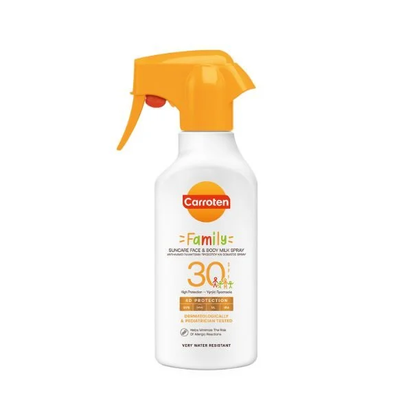 CARROTEN SPRAY ΑΝΤΗΛΙΑΚΟ  FAMILY SPF30 FACE & BODY 270ML