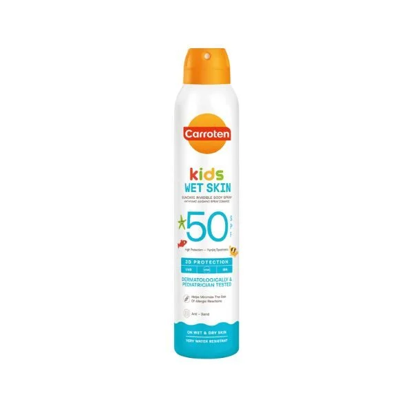CARROTEN ΑΝΤΗΛΙΑΚΟ KIDS WET SKIN SPF50 ΔΙΑΦΑΝΟ SPRAY ΣΩΜΑΤΟΣ 200ML