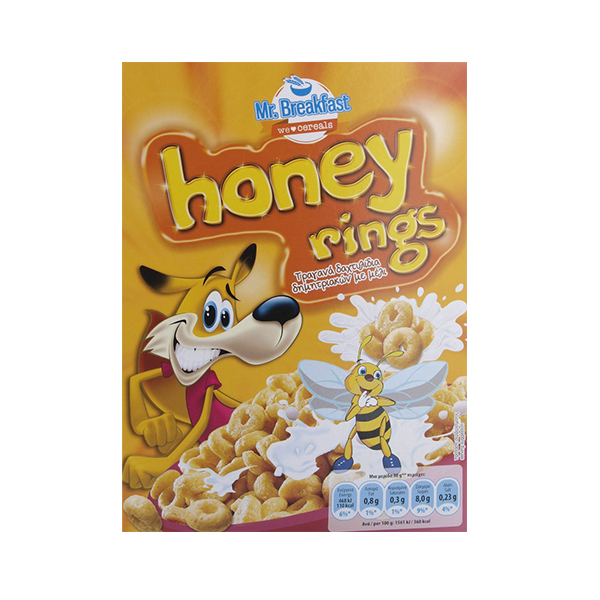 MR BREAKFAST RINGS WITH HONEY 375GR,,