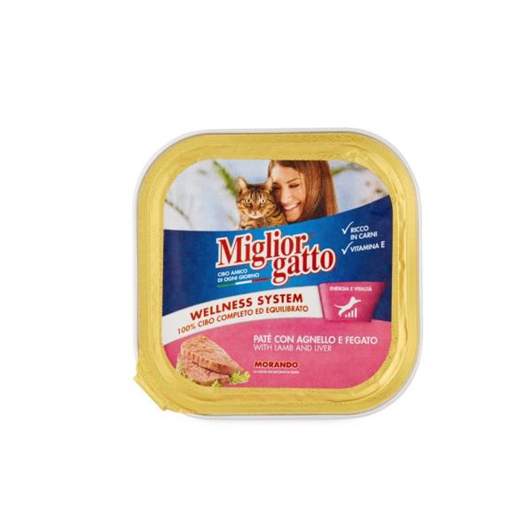 MIGLIOR GATTO ΠΑΤΕ ΓΑΤΑΣ 100GR ΑΡΝΙ & ΣΥΚΩΤΙ
