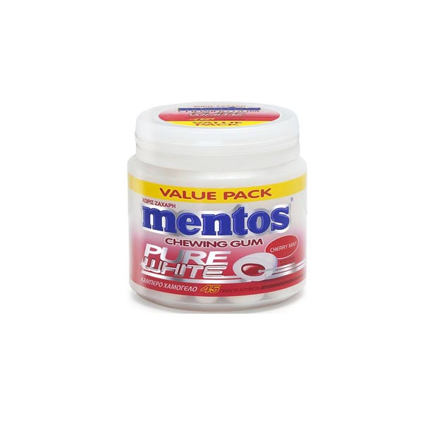 MENTOS PURE WHITE ΒΑΖΑΚΙ CHERRY MINT