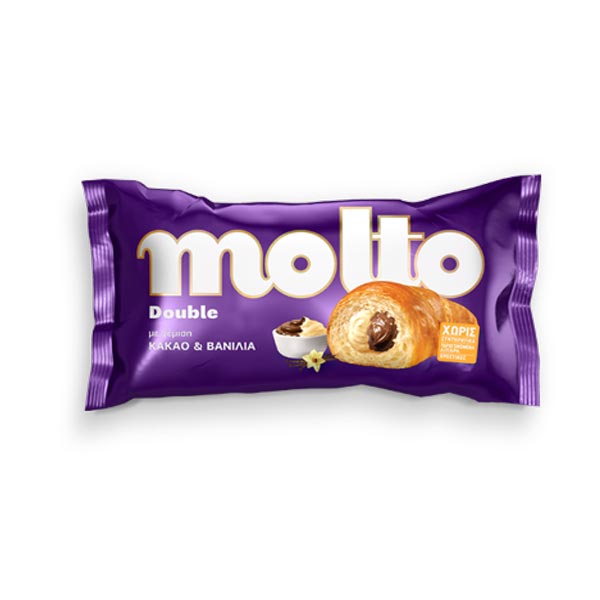 MOLTO DOUBLE ΚΑΚΑΟ - ΒΑΝΙΛΙΑ 98GR