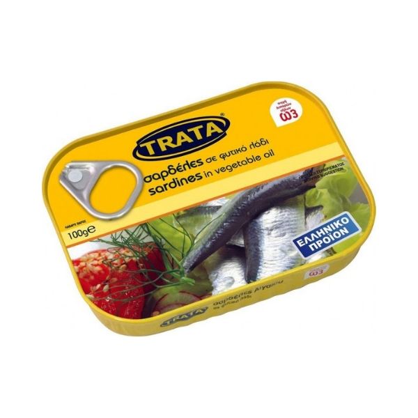 Σαρδέλες σε Φυτικό Λάδι Trata (100 g)