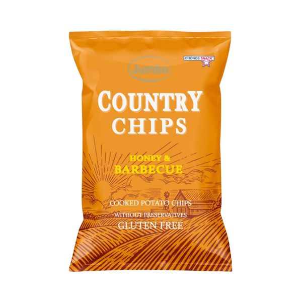 JUMBO COUNTRY CHIPS ΗΟΝΕΥ & BARBECUE 150GR