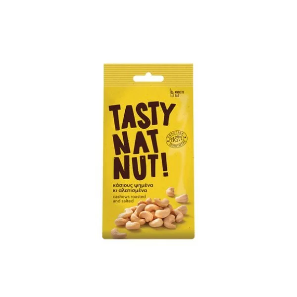 TASTY NATNUT ΚΑΣΙΟΥΣ ΨΗΜΕΝΑ & ΑΛΑΤΙΣΜΕΝΑ 91GR