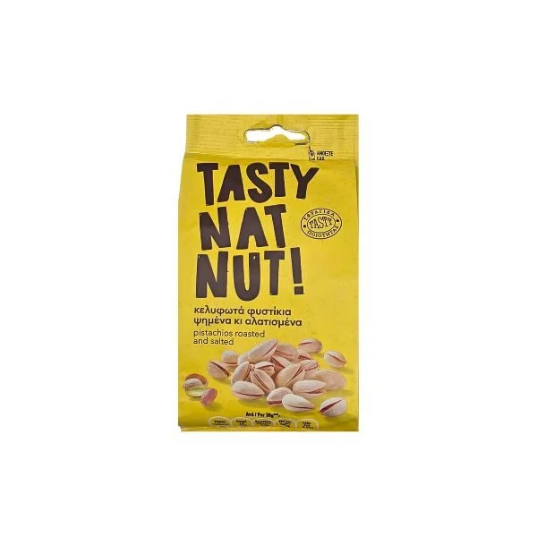 TASTY NATNUT ΚΕΛΥΦΩΤΑ ΦΥΣΤΙΚΙΑ ΨΗΜΕΝΑ & ΑΛΑΤΙΣΜΕΝΑ 90GR