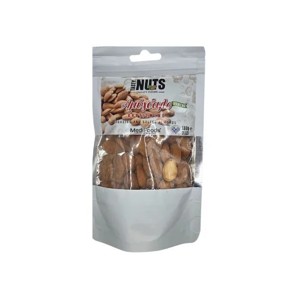 TASTY NUTS MEDIFOODS ΑΜΥΓΔΑΛΟ ΑΛΑΤΙΣΜΕΝΟ 100GR