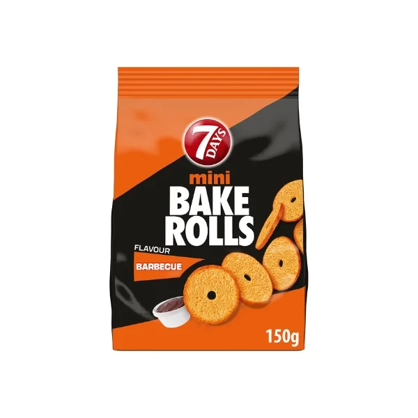 7DAYS MINI BAKE ROLLS BARBEQUE 150GR