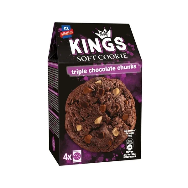KINGS SOFT COOKIE TRIPLE CHOC CHUNKS ΑΛΛΑΤΙΝΗ 160GR